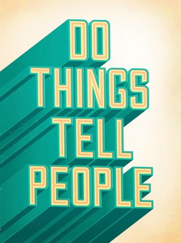 Do Things Tell People